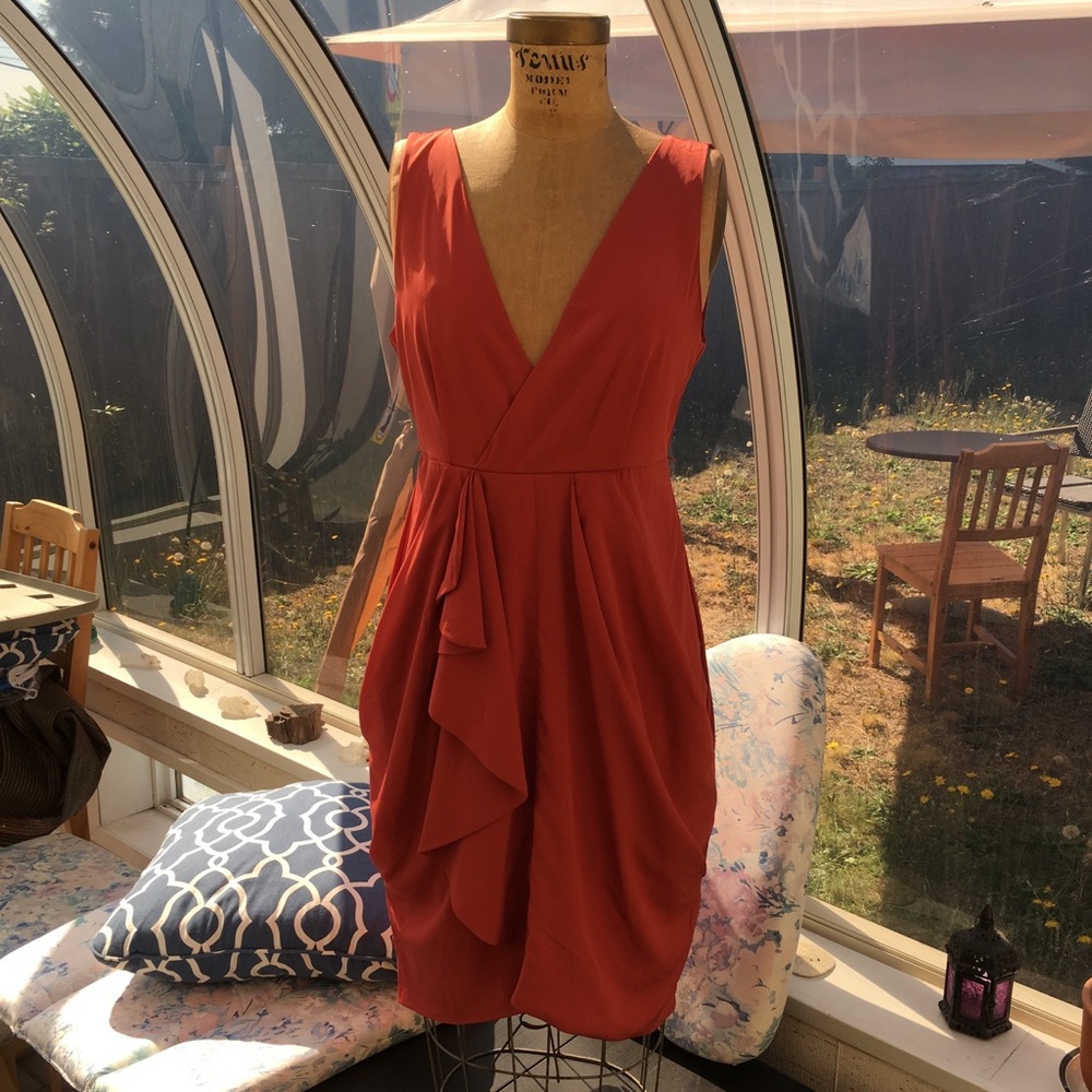 H&M Rust Red Cocktail Dress